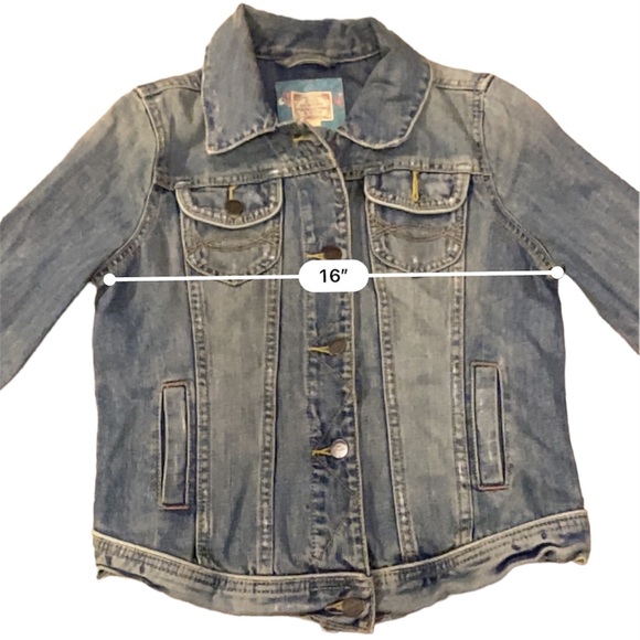 Abercrombie & FItch fitted distressed denim jacket - Picture 5 of 10